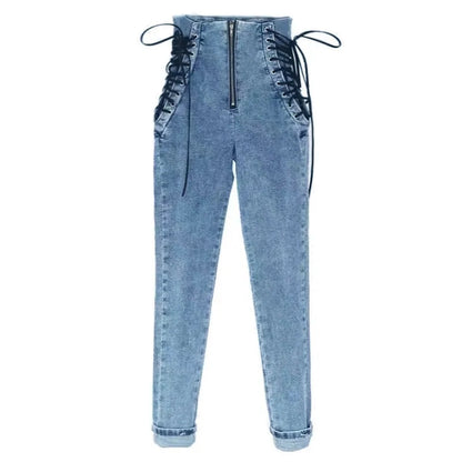 High Waist Jeans Women Trousers