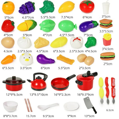 Children Fruits &amp; Cooking Toys Set