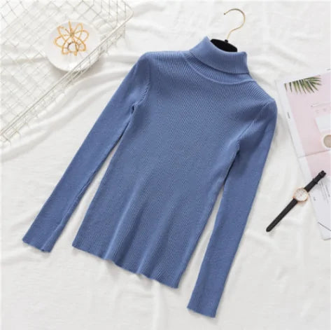 Pullover Women Knitted Turtleneck Sweater