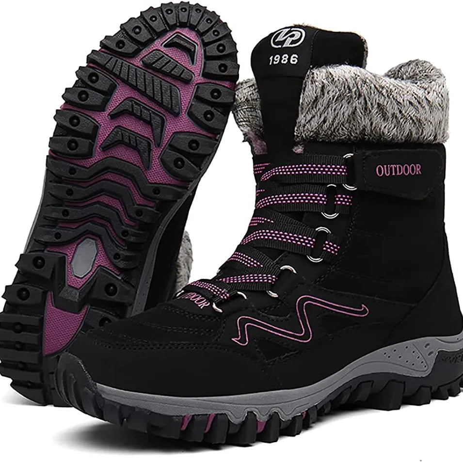 Winter Snow Boots: Lightweight, Anti-Slip, Warm Plush for Men &amp; Women