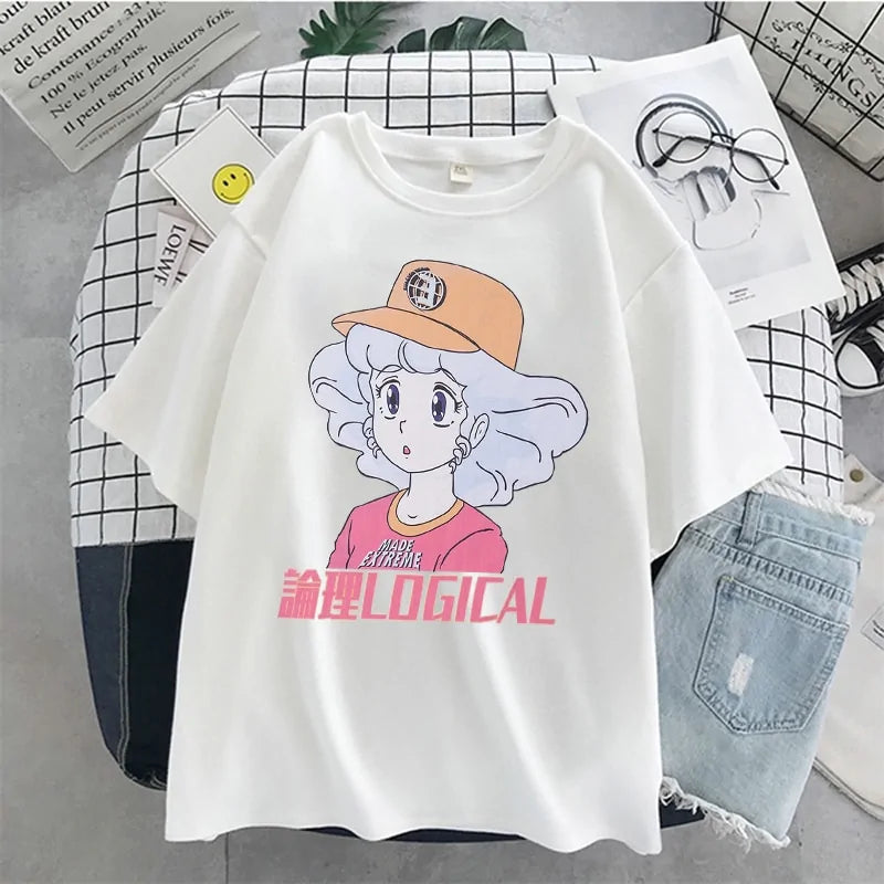 Short Sleeve Oversized Anime T-shirts