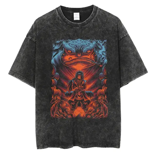 Naruto Print Vintage T-Shirt