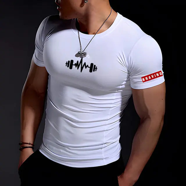 Men Tight-Fitting T-Shirt