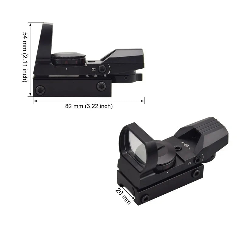 Hot 20mm Rail Riflescope Hunting Optics