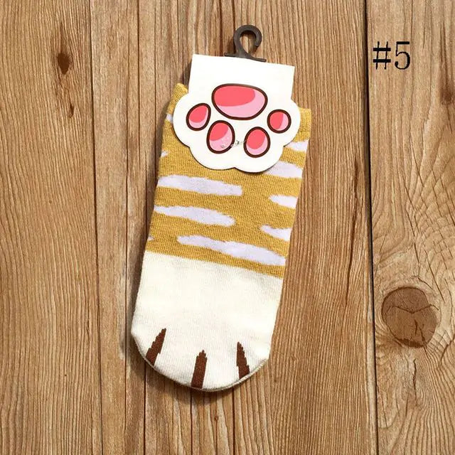 Cartoon Cute Cats Paw Socks