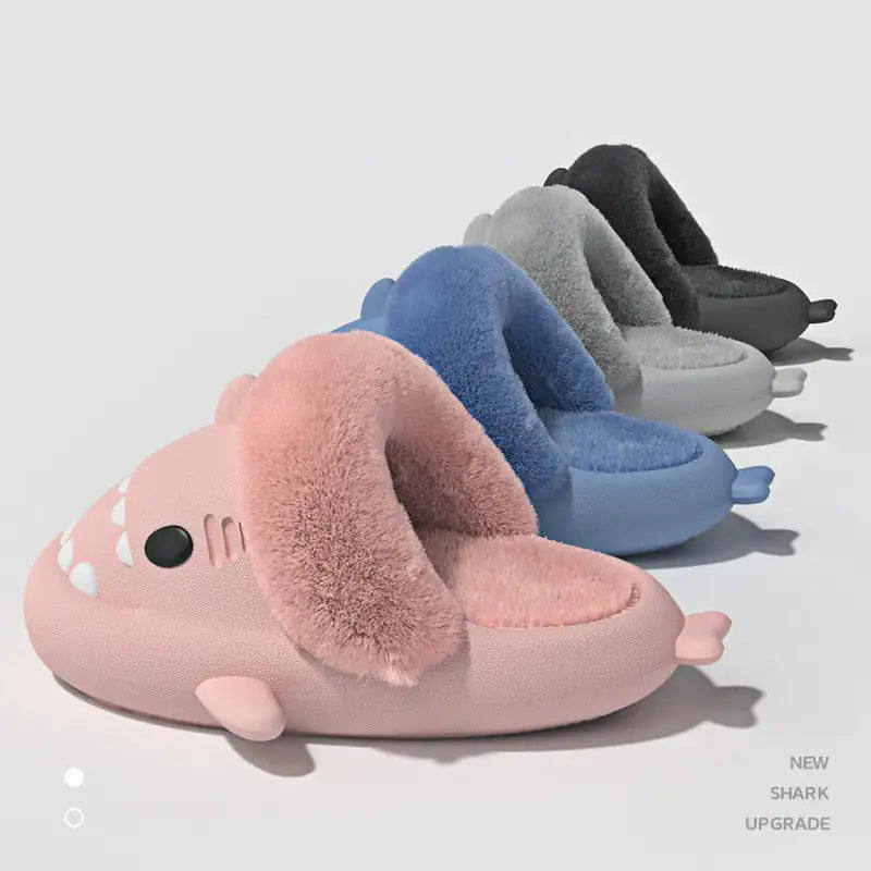 Fluffy Shark Slippers