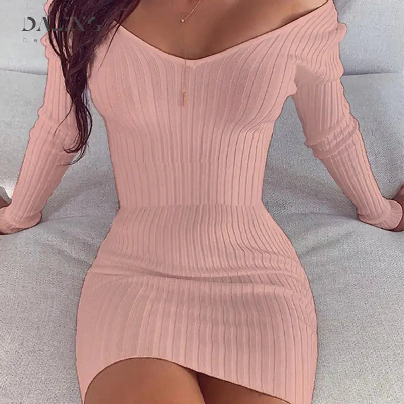 Warm &amp; Sexy Off Shoulder Sweater Dresses