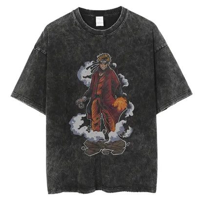 Naruto Print Vintage T-Shirt