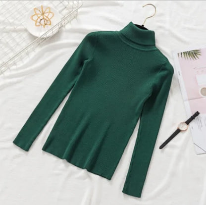 Pullover Women Knitted Turtleneck Sweater