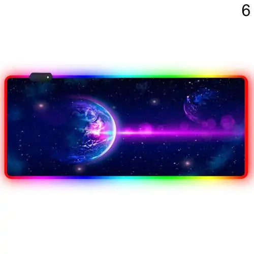 Luminous RGB LED Lights Desktop Gaming Mouse Pad