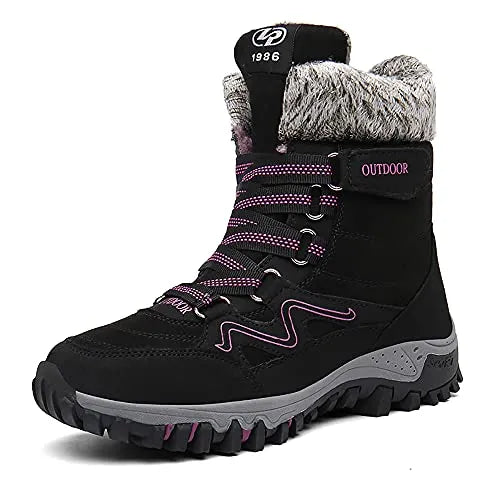 Winter Snow Boots: Lightweight, Anti-Slip, Warm Plush for Men &amp; Women