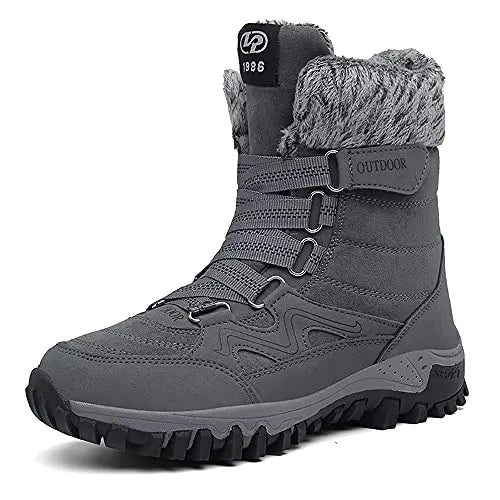 Winter Snow Boots: Lightweight, Anti-Slip, Warm Plush for Men &amp; Women