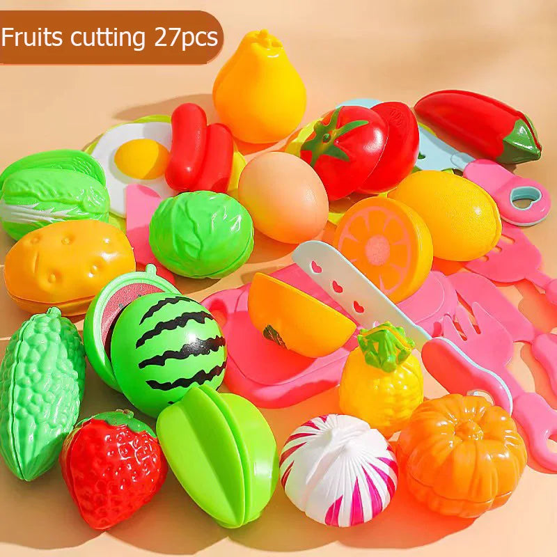 Children Fruits &amp; Cooking Toys Set