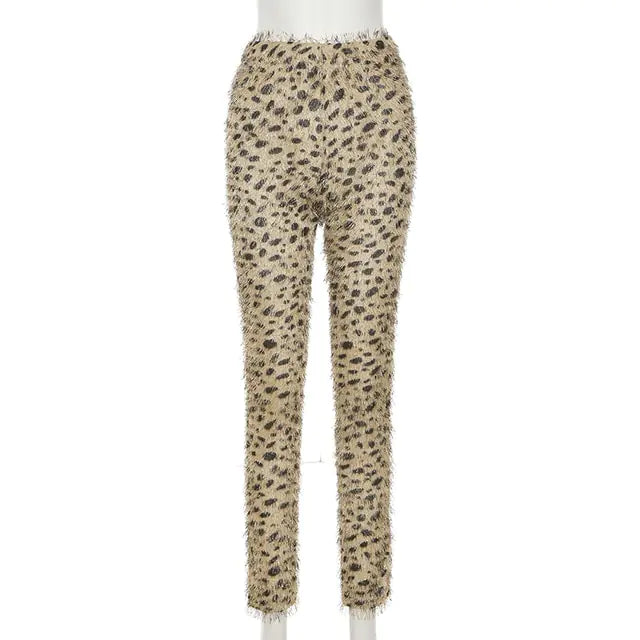 Women Pants Leopard