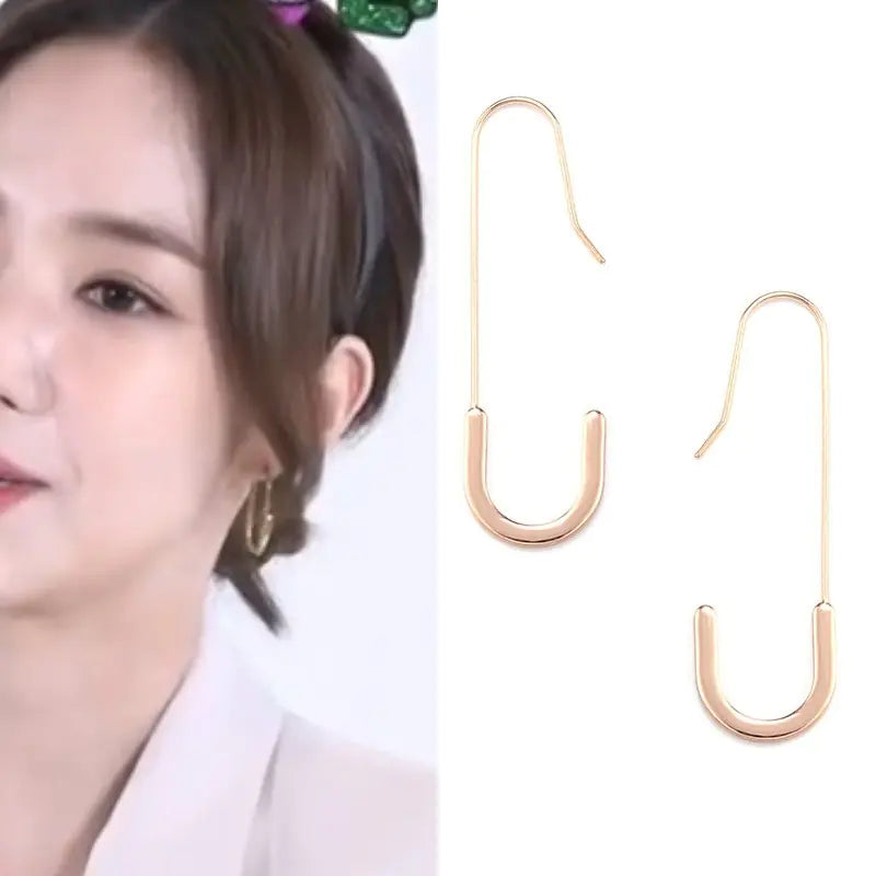 MENGJIQIAO 2019 Korean TV Star Crystal Tassel Drop Earrings for Women Party Jewelry