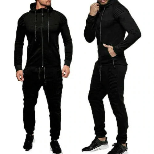 2 Pieces Autumn Running Tracksuit Men