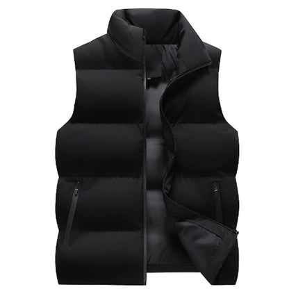 Neck Protection Zipper Cardigan Men Winter Coat