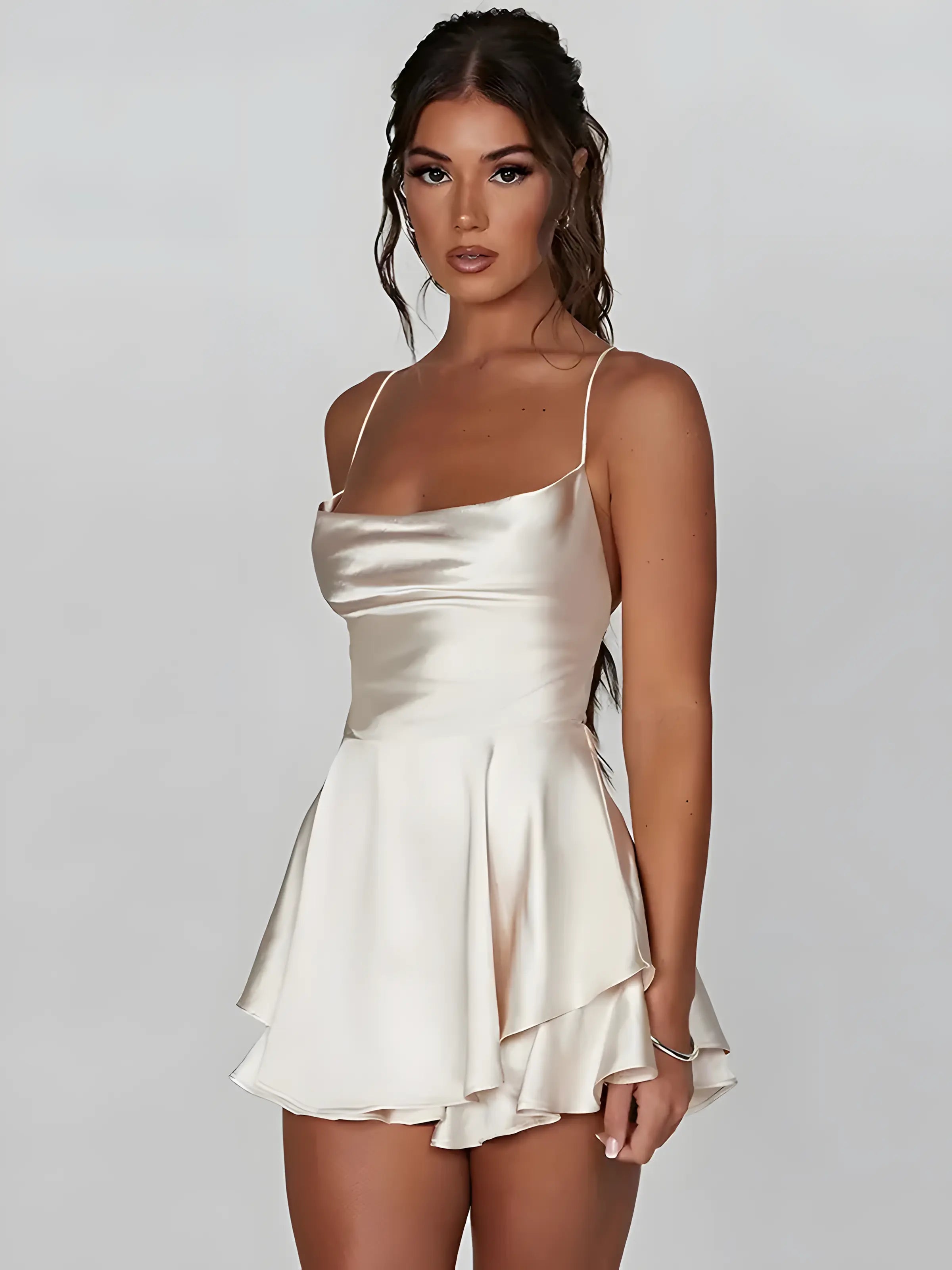 Mini Satin Cami Dress