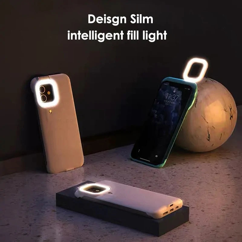 Precise LED Flash Phone Cases: Compatible with iPhone Models from X to 12 Pro Max