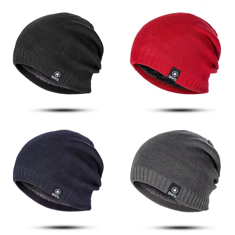 Warm Knitted Beanie Hats for Winter