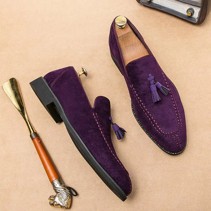 Tassel Leather Loafers For Men