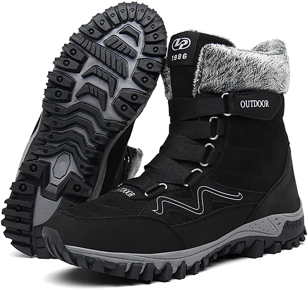 Winter Snow Boots: Lightweight, Anti-Slip, Warm Plush for Men &amp; Women