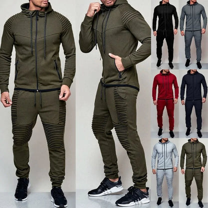 2 Pieces Autumn Running Tracksuit Men