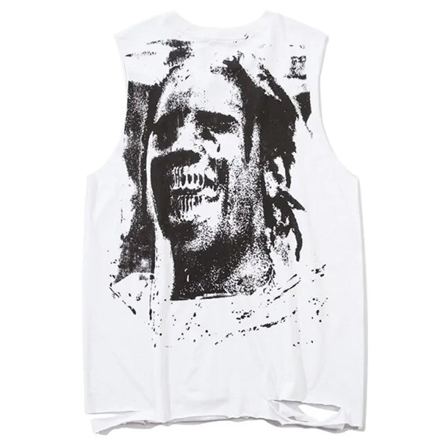 Men Horror Portrait Tank Top