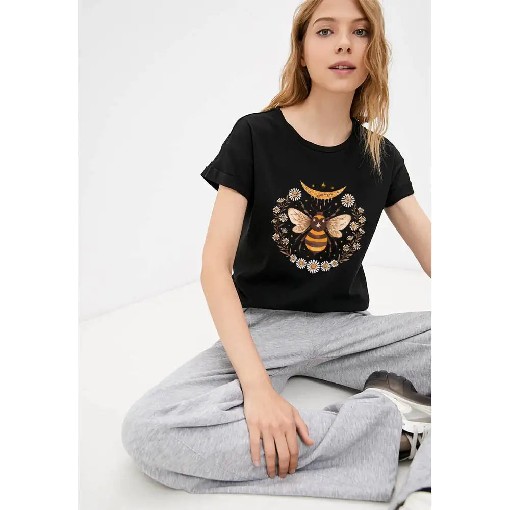 &quot;Bee Caring&quot; Graphic T-Shirt