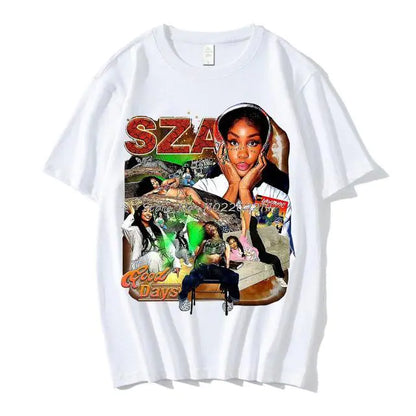 SZA Good Days Graphics T-shirt Hip Hop Rapper 90s Vintage T Shirt