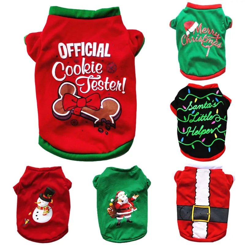 Cotton Christmas Pet Clothes