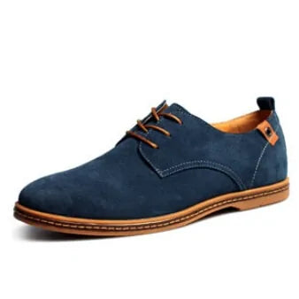 Suede Oxfords Men Leather Shoes