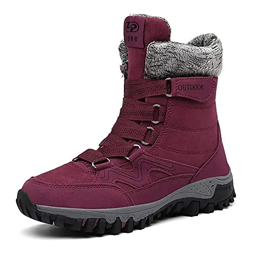 Winter Snow Boots: Lightweight, Anti-Slip, Warm Plush for Men &amp; Women