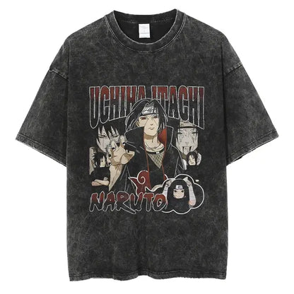 Naruto Print Vintage T-Shirt